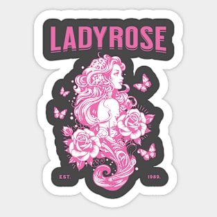 LadyRose Rose Gardening Sticker